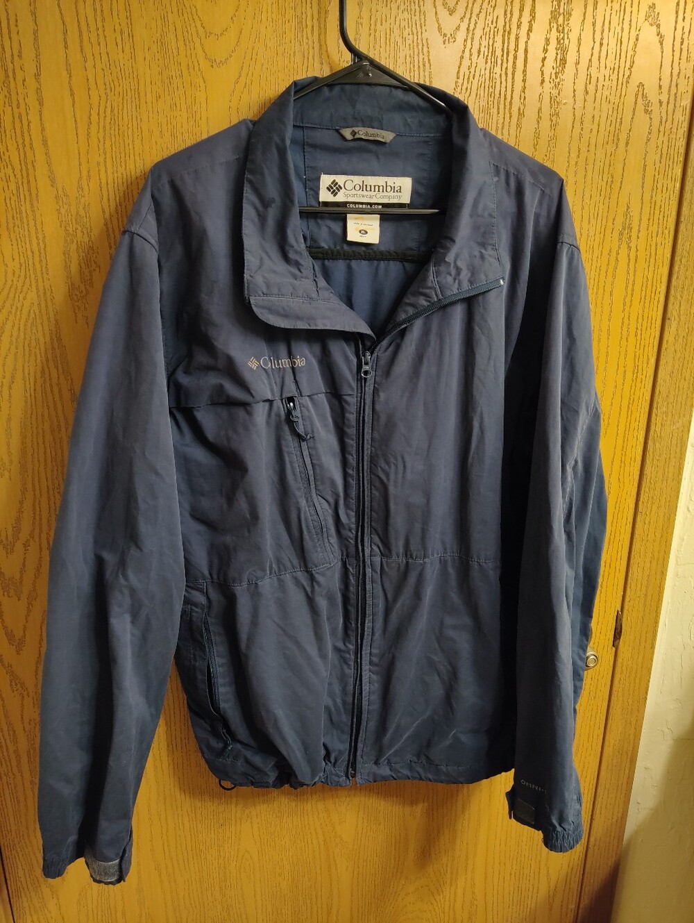 Columbia Navy Lightweight Jacket with Full Zip